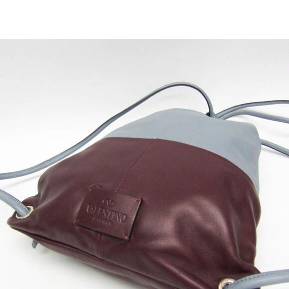 Valentino Garavani Unisex Backpack Like new 15”X11” Gorgeous Wine & Bluish Gray - Picture 5 of 10